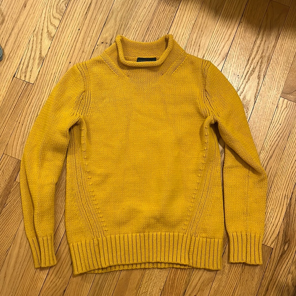 J.Crew Always mustard yellow turtleneck